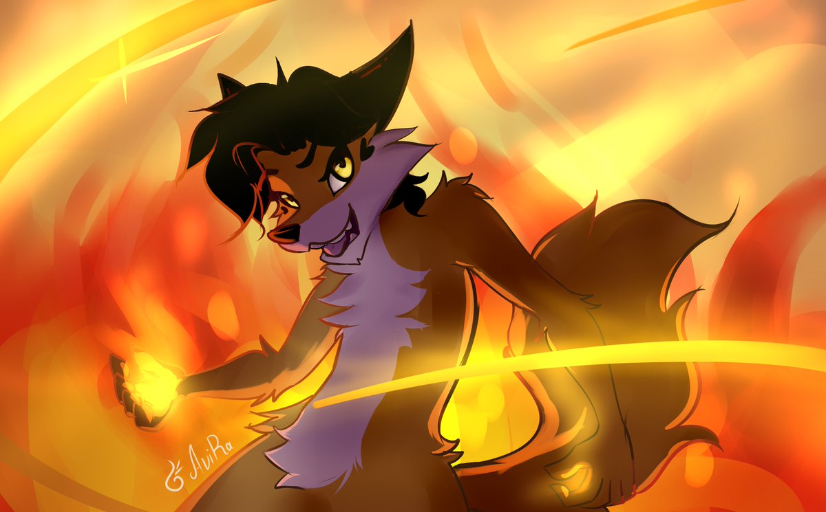AvilisR's tweet photo. Fury 🔥

#furry #furryart  #fox #male #fire #AviRa https://t.co/44syIUNX10