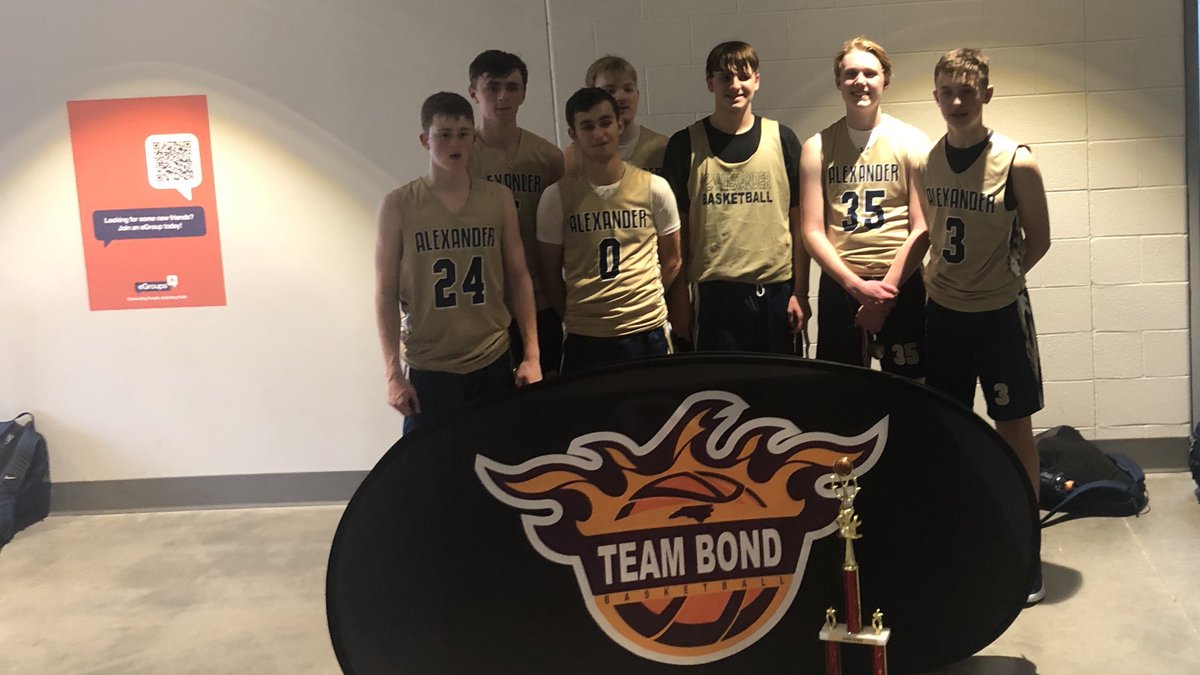 cookcat31's tweet photo. Congratulations to the Alexander 9th/10th Grade Travel Basketball Team From Taylorsville winning 1st place in The Team Bond Tournament in Winston Salem, NC today!   WTG AC https://t.co/wUxxaA4beF