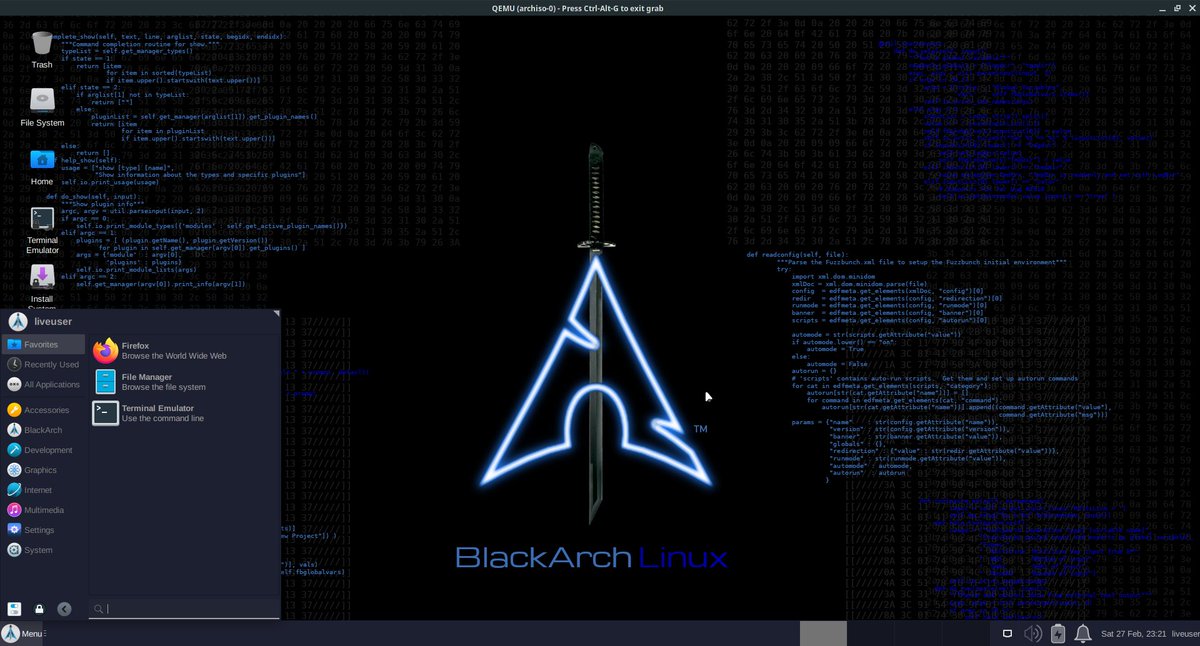 BlackArch Linux tweet media