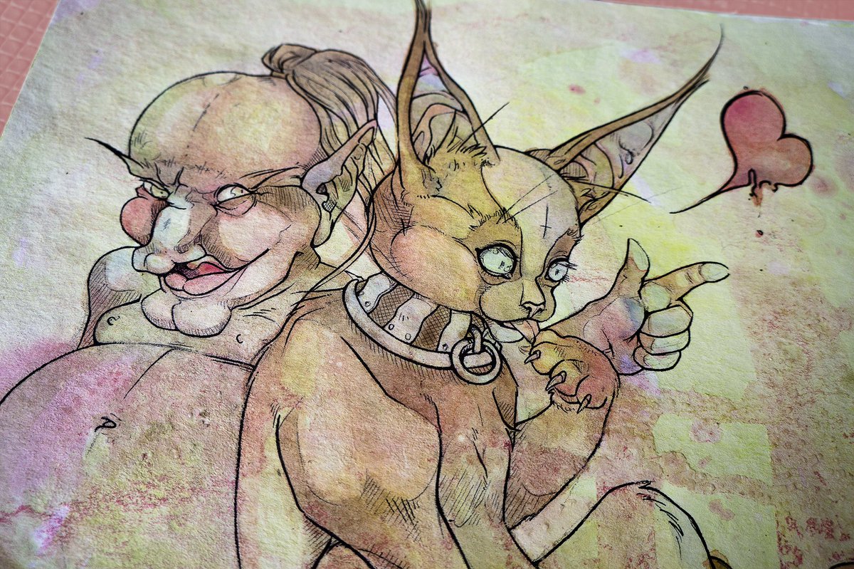 LbellBarley's tweet photo. Pussy Cat
Acuarela con sal
#watercolor #bizarre #pussy #pussycat #claudiabarley #lbell https://t.co/iNLiSpNKQY