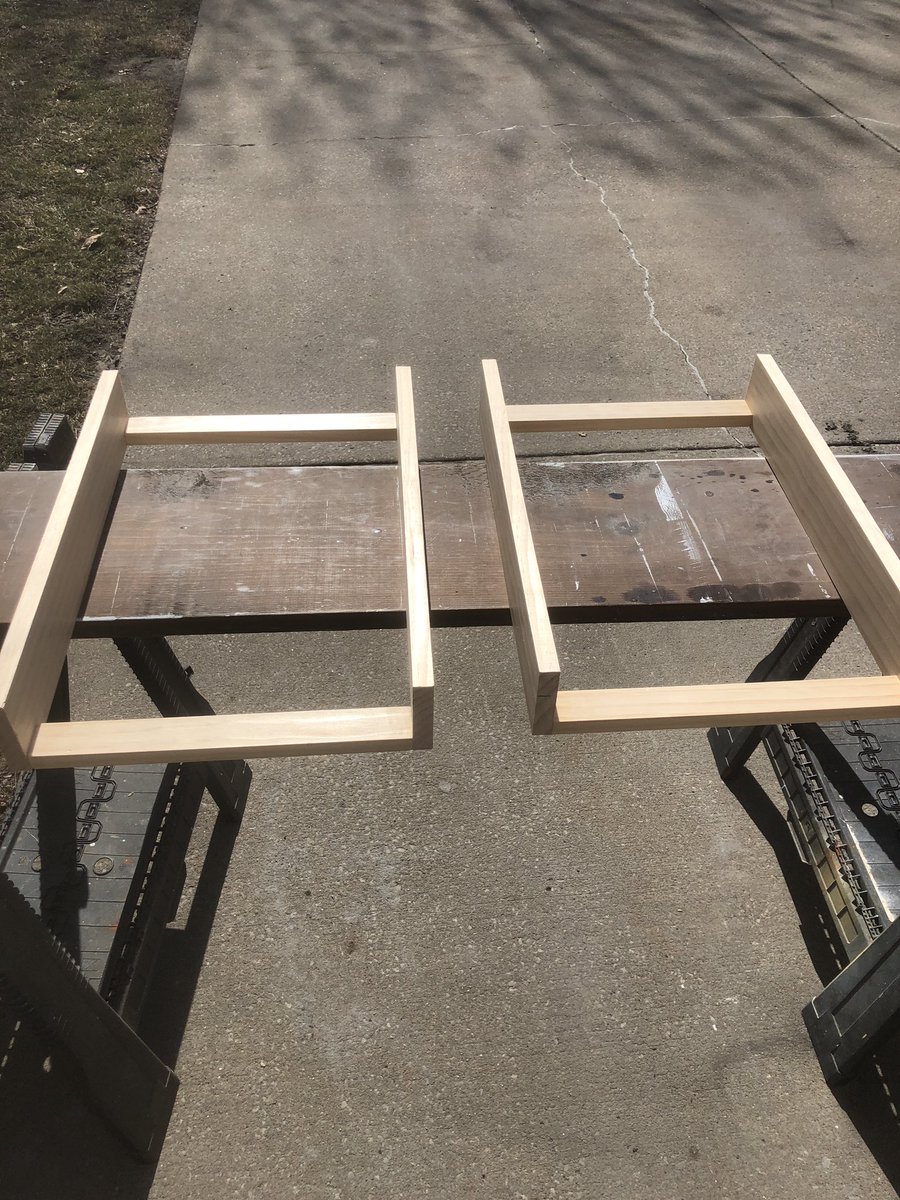 DerekVreeland's tweet photo. Today @JenniVreeland and I made pull out drawers for our cabinet of plastic cups, bowls, pitchers, etc. Got the DIY plans from #sawdust2stitches. Thanks Corey! #DIY #diyprojects #pulloutdrawers https://t.co/SwRMgAovDf