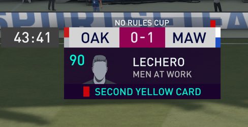 MenAtWorkVFC's tweet photo. No rules cup red card. @EASPORTSFIFA ??? Fouls and offsides were given. This is why you continue to be the best game developers out there https://t.co/1Or2XEZzgN