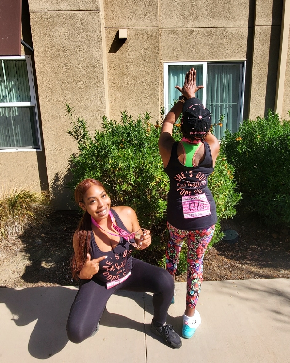 N0tori0us_VIC's tweet image. Catch us in traffic 🏃🏾‍♀️ #flexitpink #ImaRunnerNow