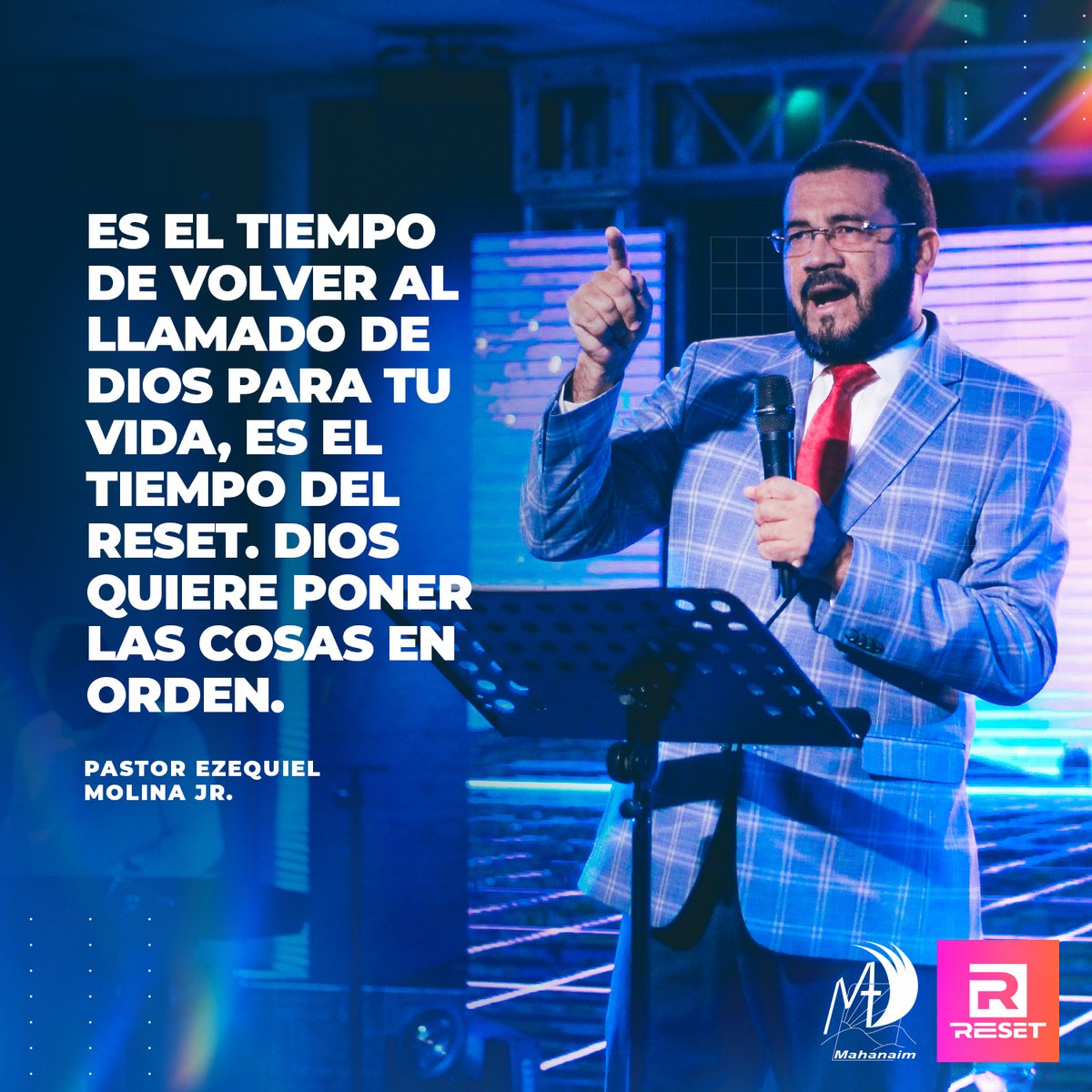 SaladVenIures's tweet photo. Es el tiempo de volver al llamado de Dios para tu vida, es el tiempo del reset. Dios quiere poner las cosas en orden. -Pastor Ezequiel Molina Jr. #ResetVIP #CongresoVirtual #UnaMentalidadRenovada https://t.co/NNB7AcInob