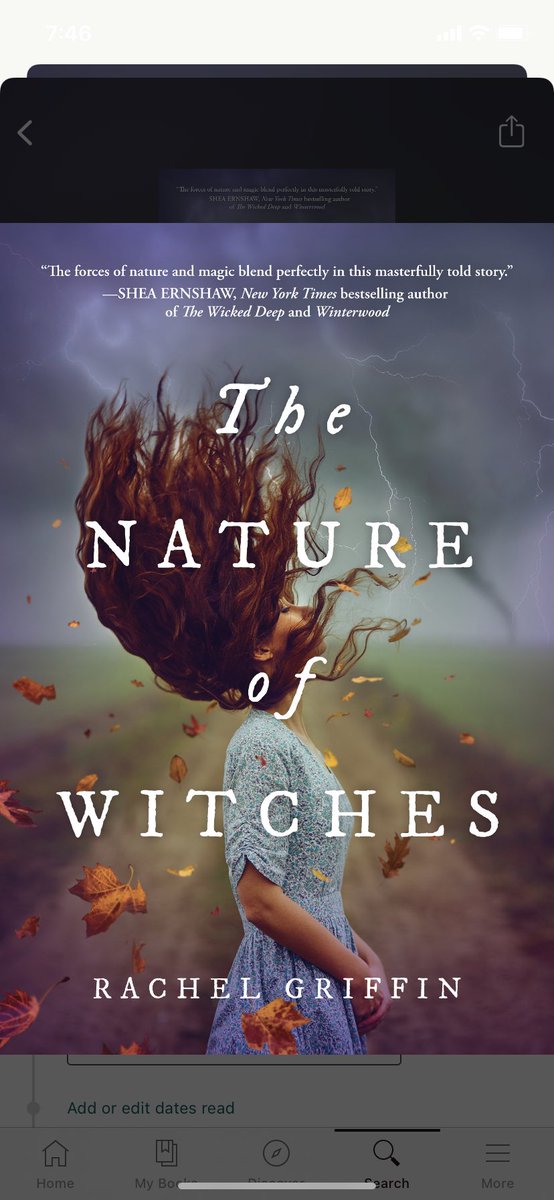 35/2021  #netgalley arc of THE NATURE OF WITCHES. Cute, romantic, very “teen” but I enjoyed the magic system and the theme of the book. Writing was decent and I feel like it’s a good fit for upper middle and high school.  #caitreads. Also MC name is Clara 
