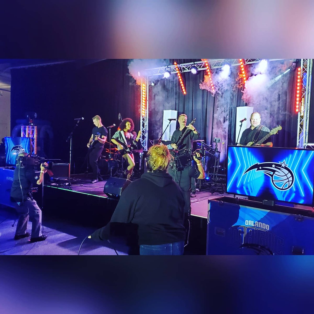 It was great to see talented musicians play LIVE! Blue Stone Circle sounded great &amp; were a lot of fun! You just can't beat live music! <a href="/orlandomagic/">Orlando Magic</a> #MagicTogether