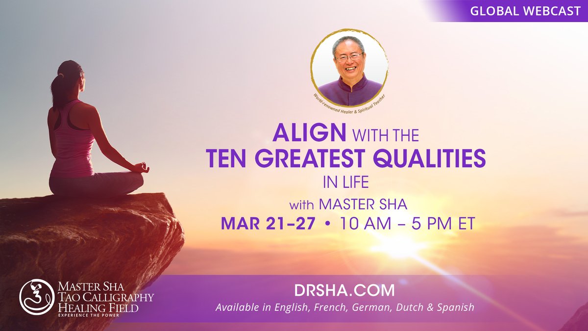 drandmastersha8's tweet photo. Join the thousands around the world who have benefited from these key teachings. Harness the power of this unique healing field to create positive changes in your life. 

Register for Early Bird OR a Combo Special by Feb 28: https://t.co/VLmOpZ0Gme

#spirituality #spiritualgrowth https://t.co/amyqHCVio4