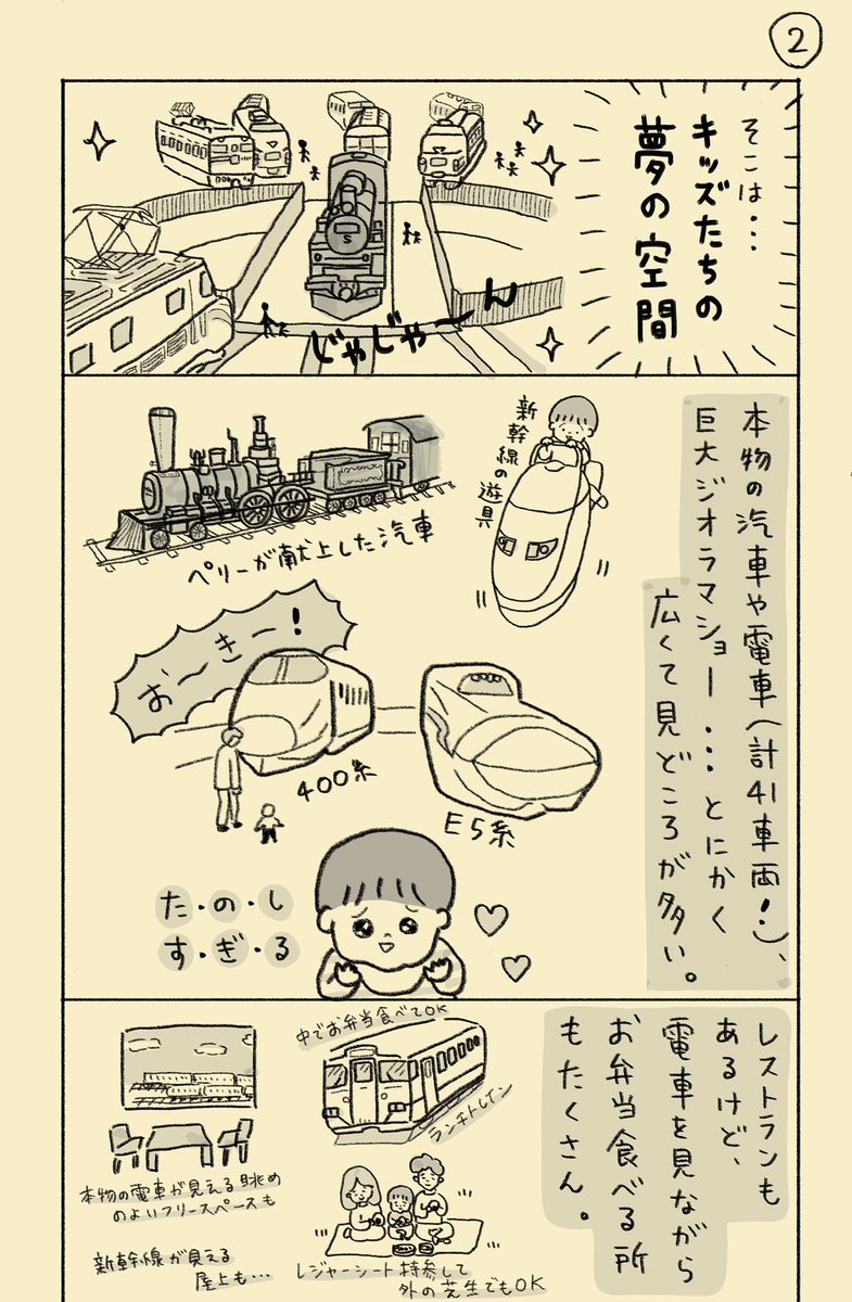 「鉄道博物館での気づき」

#知識ゼロ母の乗りもの入門記 
#代替テキスト 