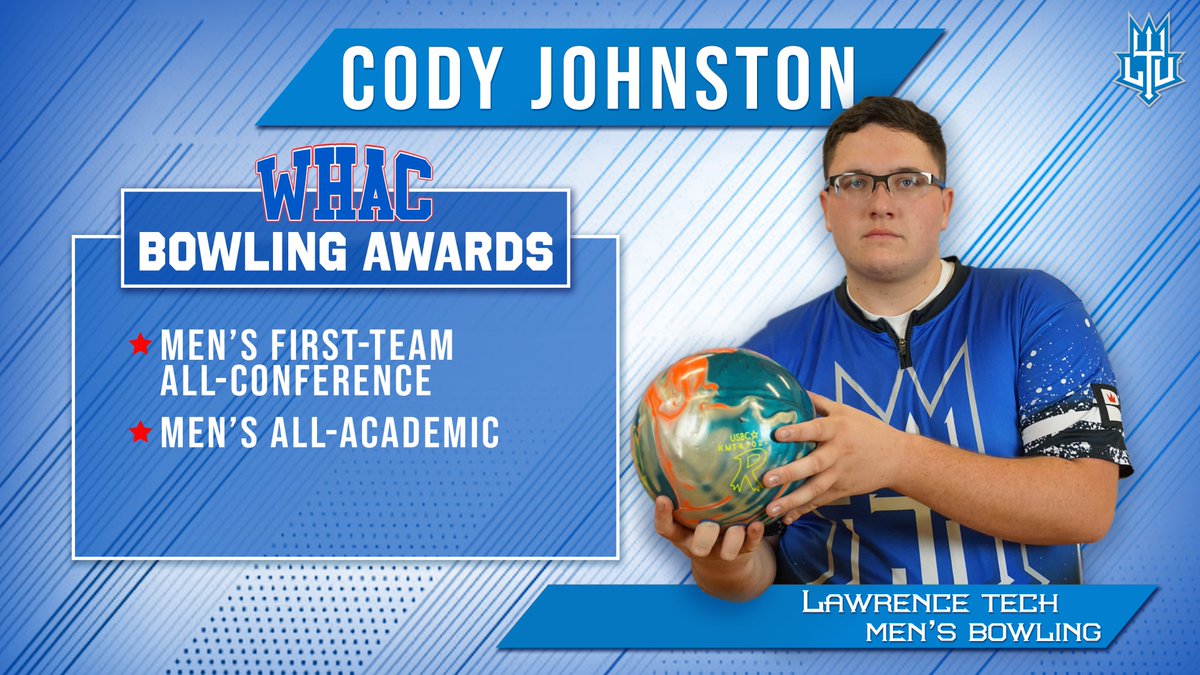 LTUAthletics's tweet photo. Congrats to Michael Weber, Cody Johnston @c_johnston300, Jacob Kujawa &amp; @TaranHeersma, who all took home awards Saturday (2/27) for @BowlingLtu at the @WHACAthletics #bowling tournament! 🎳🏆 @LawrenceTechU https://t.co/QsPV79jSRj