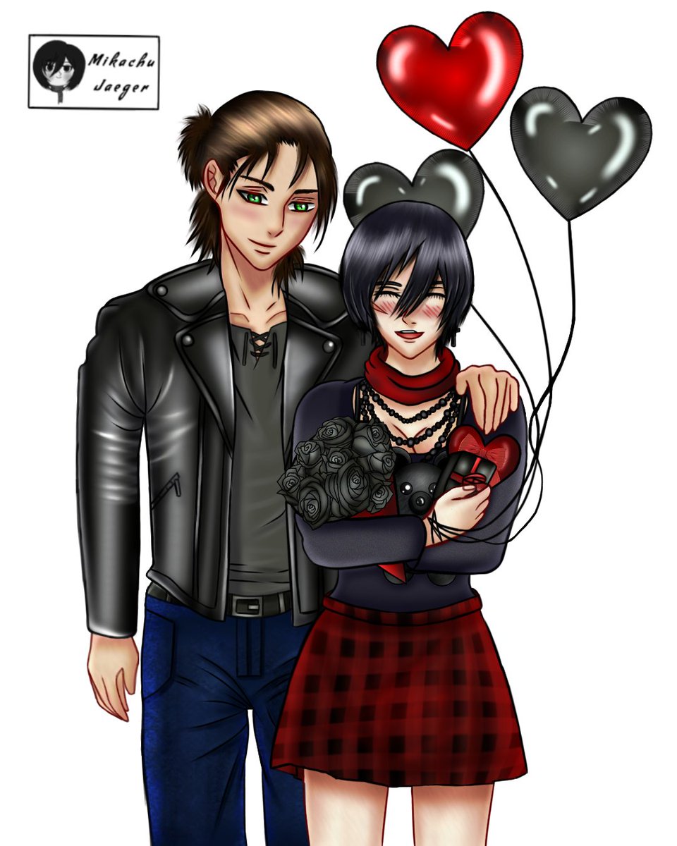 Mikachu_jaeger's tweet photo. Forgot to post these on here. Late Valentine's Day drawing of Eremika (Gothkasa) 🥰❤
#mikasaackerman #attackontitan #erenjaeger #shingekinokyojin #erenyaeger #mikasa #erenyeager #erenxmikasa #erenjäger #shingekinokyojin #aot #snk #eremika https://t.co/y8iYDh7h5z