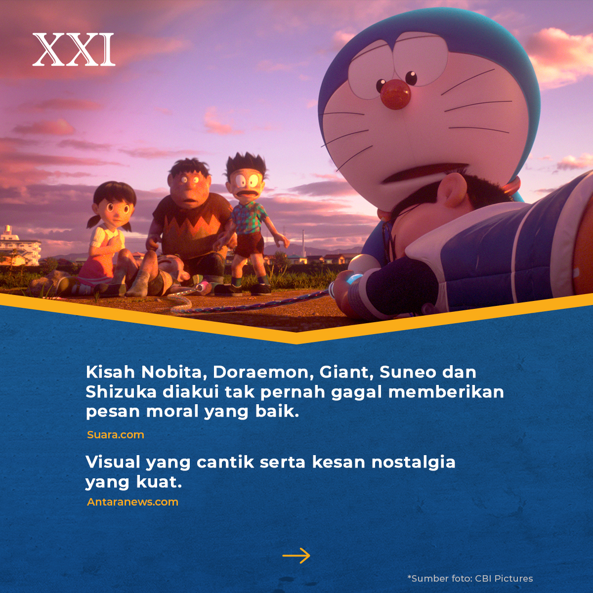 Surya02Saputra's tweet photo. saya belum nonton😭 RT @cinema21: Siapa yang di sini udah nonton #StandByMeDoraemon2 nih? Menurut Sobat XXI gimana filmnya? Langsung reply! https://t.co/jqlDje0Wro