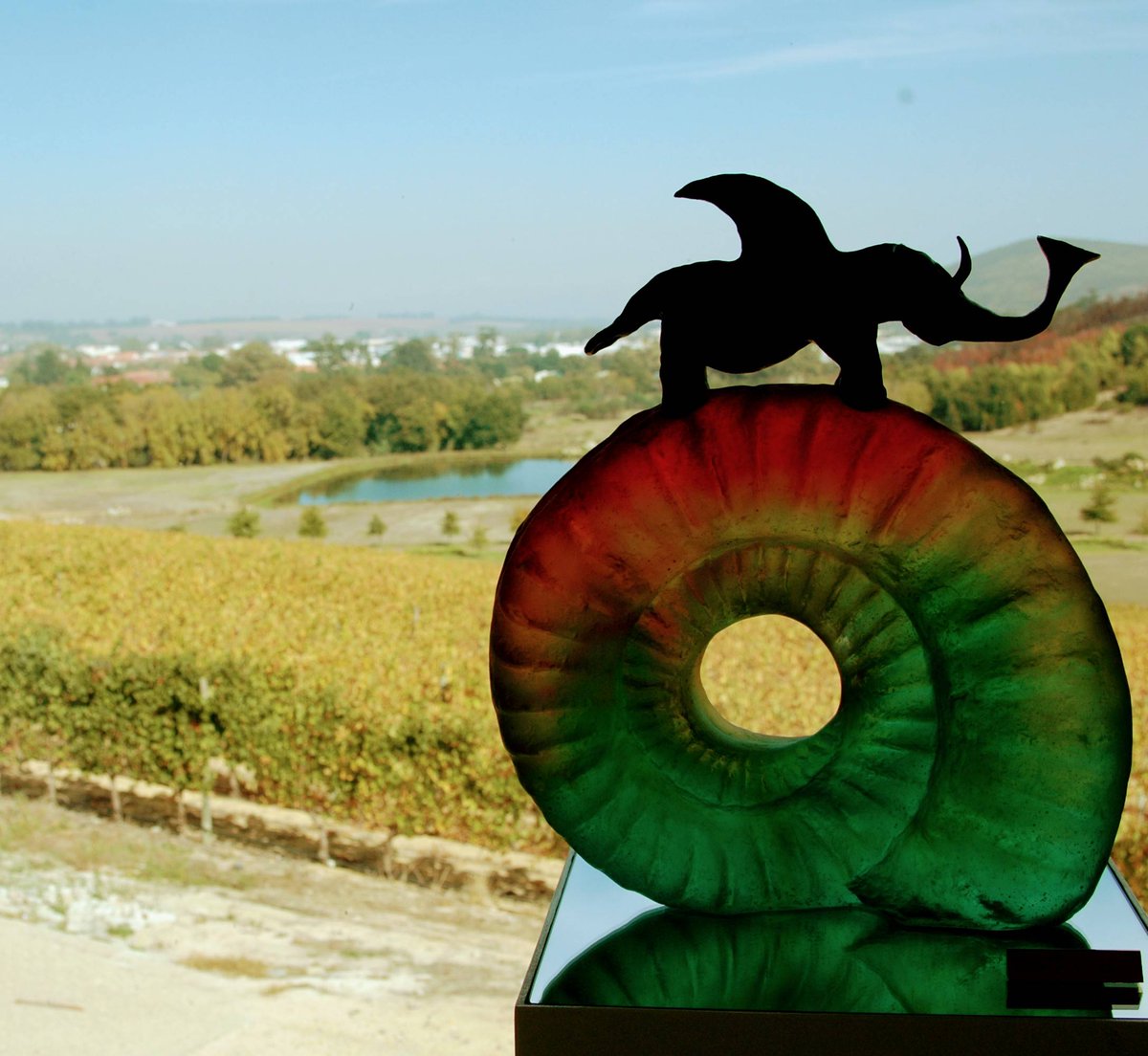 For tonight's #openthatbottlenight we are opening 2009 @glenellyestate Grand Vin from Stellenbosch. Shiraz, Cabernet Sauvignon, Merlot and Petit Verdot. The Glenelly tasting room is stylish and has a wonderful art glass collection. #otbn <a href="/WriteforWine/">Margot Sinclair Savell</a> #winelover <a href="/SustainableKW/">Sustainable Roofing & Solar</a>