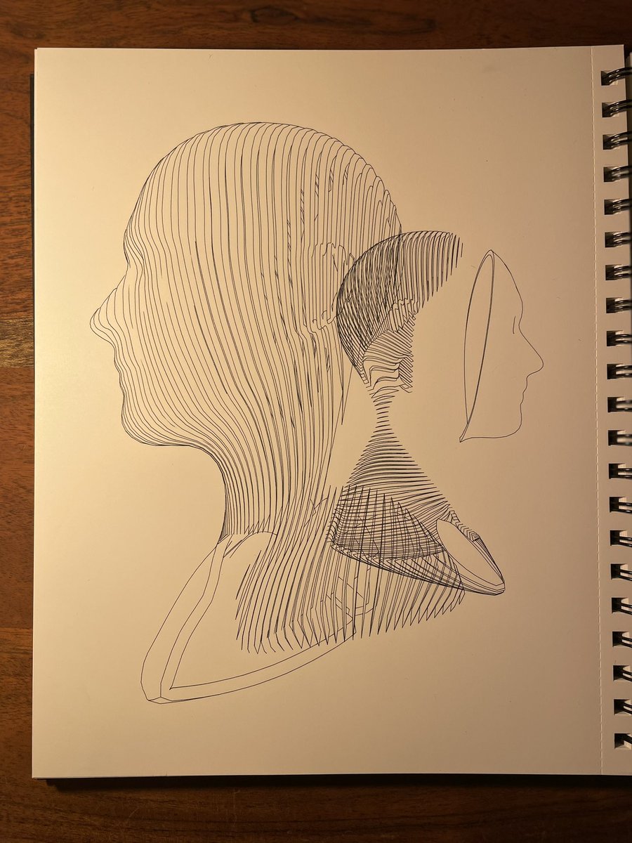 Experimenting with 3d modeling software for plotting. #plottertwitter #axidraw