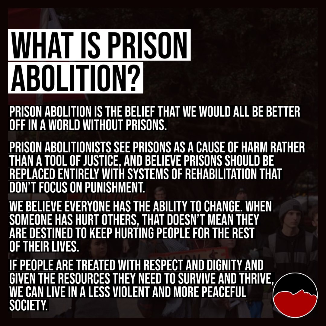 againstprisons's tweet image. What is prison abolition? Why are prisons harmful? Why abolition and not just reform? Why does it matter? Find out in our series of pictures on prison abolition below!