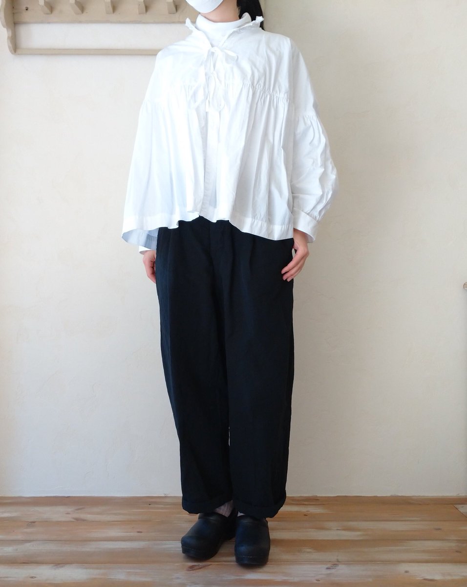 ネストローブ♡フリルカラーギャザーブラウス optlinkhub.com
