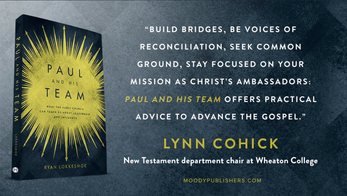 RyLokk's tweet photo. If you’d like a clearer sense of the Apostle Paul’s ministry, with special attention paid to the group of women and men who worked alongside of him in the first century, check out my book, ‘Paul and His Team’, published by @MoodyPublishers.

https://t.co/6iq7a2fx4c https://t.co/uyElQWnBeb