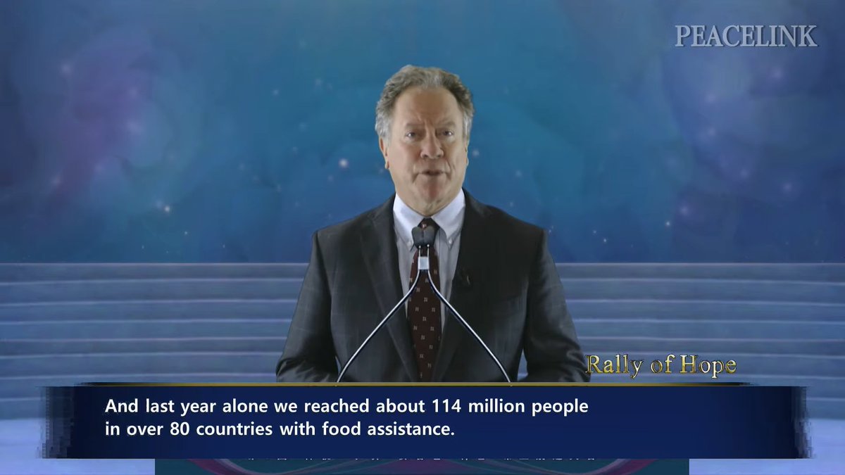 Universal Peace Federation - UK (@ukupf) on Twitter photo Nobel Peace Prize winning World Food Programme <a href="/WFPChief/">Cindy McCain</a> David Beasley speaking at #UPF 5th #RallyofHope, 'We at the World Food Programme know from our work that where peace exists, fewer children go to bed hungry. But, where there is hunger, peace can often be hard to find.' Nobel Peace Prize winning World Food Programme <a href="/WFPChief/">Cindy McCain</a> David Beasley speaking at #UPF 5th #RallyofHope, 'We at the World Food Programme know from our work that where peace exists, fewer children go to bed hungry. But, where there is hunger, peace can often be hard to find.'