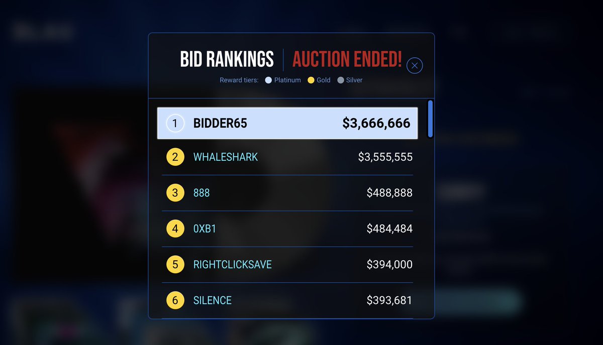 💥 History has been made! The auction for the world's first tokenized album has finished. 

Built by <a href="/OriginProtocol/">Origin Protocol</a> &amp; powered by #Dshop, @3LAU sold 33 unique NFTs for a total of $11,684,101. 

This is a new record in a single #NFT auction. 🎉

 nft.3lau.com