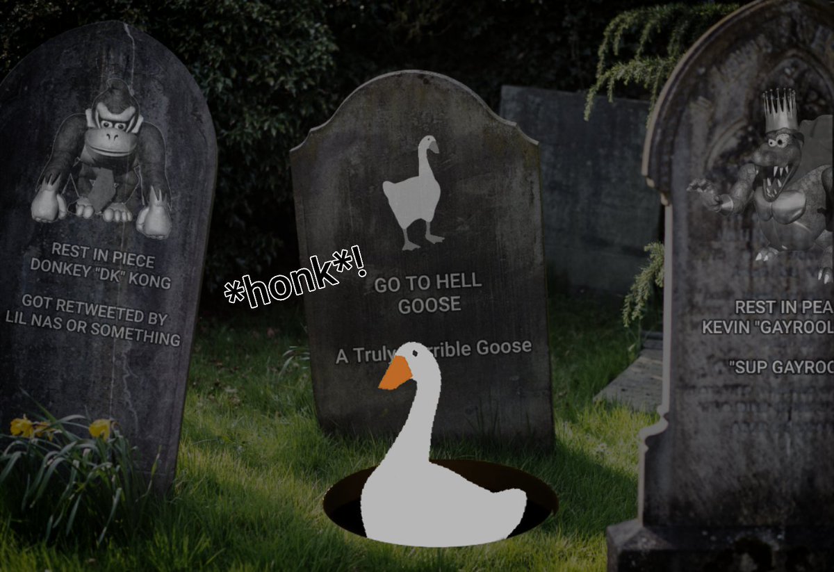 UntitledGoose_'s tweet image. What the fuck happened while I was dead *honk*