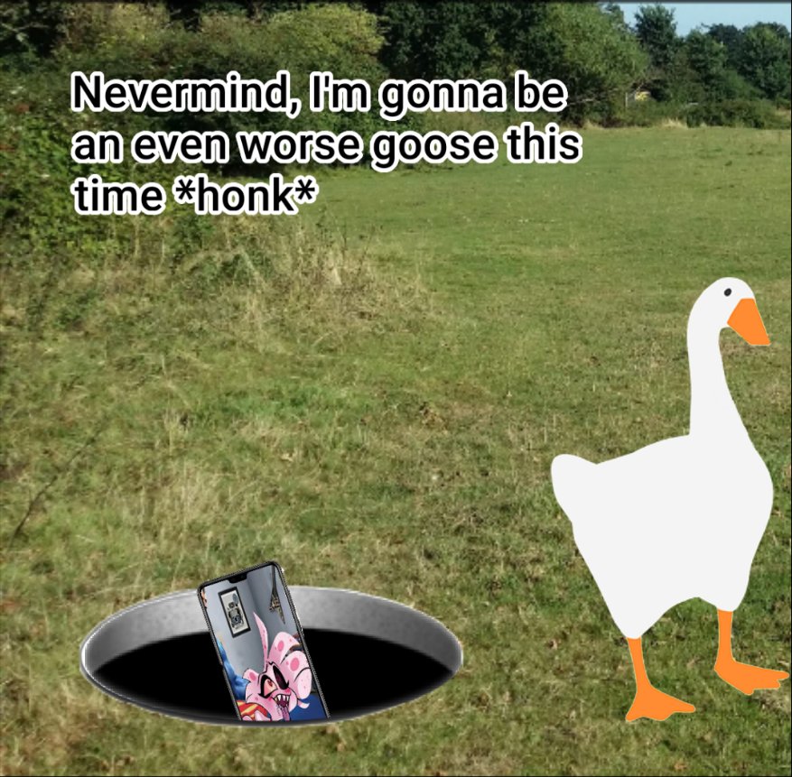 UntitledGoose_'s tweet image. What the fuck happened while I was dead *honk*