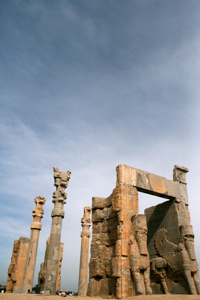 The 2500-year-old gate of  #Persepolis, the ceremonial capital of ancient Persians. Near  #Shiraz- #Iran.  #Xerxes was there! 