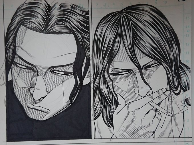 鳳仙の髪の毛描くの、めんどっちぃ3人

特にマルと大吾はめんどっちぃです(^-^;

いつかハゲさしたろか!と思っていつも描いてます\(^-^)/

因みに他の幹部たちはみんな凄く楽です(笑)
鳳仙の生徒は基本スキンヘッドなのでモブを多く描くときそこだけは助かります\(^-^)/ 

#クローズ #鳳仙 