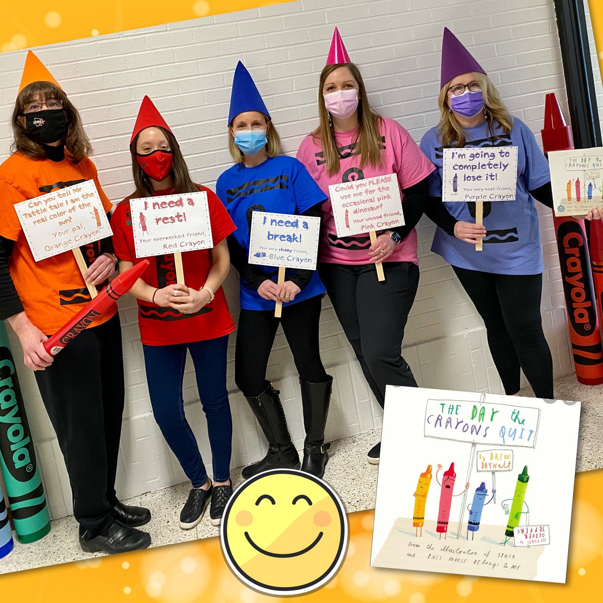 kerry_beres's tweet photo. Pinewood Third Grade teachers having fun on Book Character Day 🥳#pwemagic #montimagic https://t.co/CnBpXJFoQw