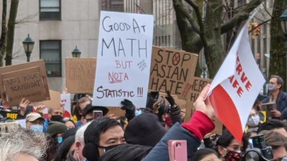 kevinnadal's tweet image. PSA for Asian Americans. We really can’t complain about the #ModelMinorityMyth AND also be okay with messaging like this. We can advocate to #StopAsianHate while also not promoting harmful stereotypes.