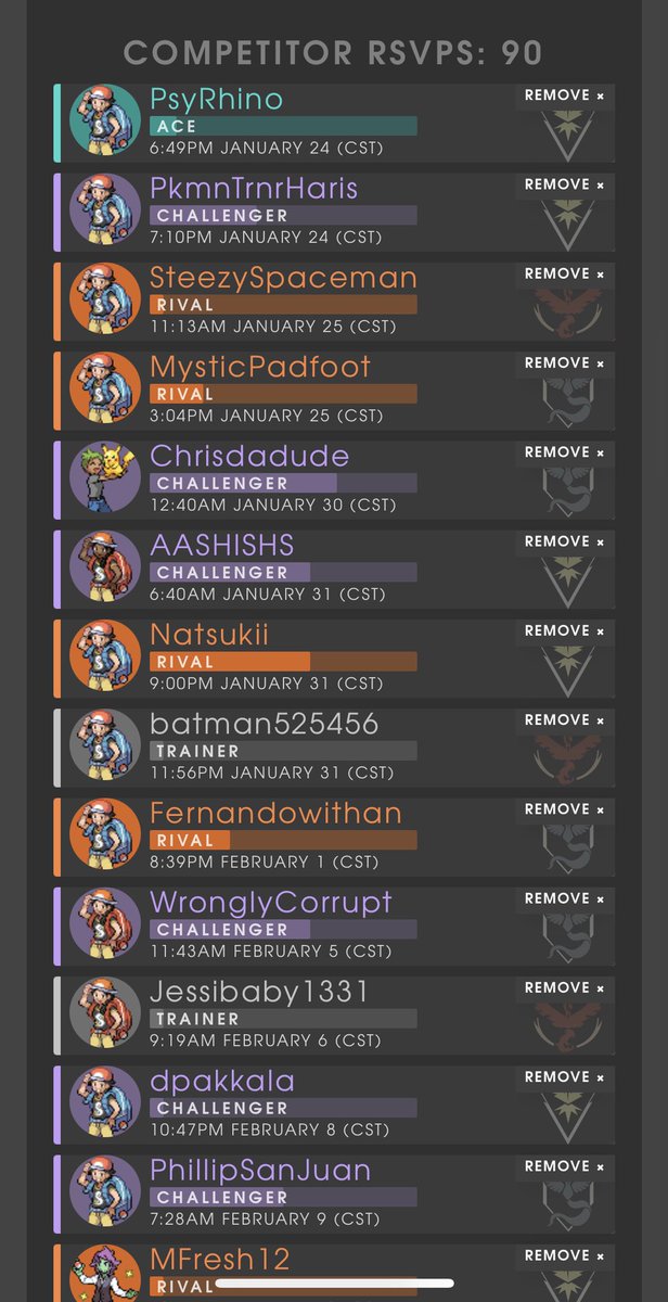 IllinoisPvp's tweet photo. Over 90 #battlers have put interest in the #labyrinthcup tournament that happens less than 24 hours from now.   https://t.co/XMZSUNd4iZ #GirlsThatPvP #GOBattle #PokemonGo https://t.co/Dc1tKZ748J