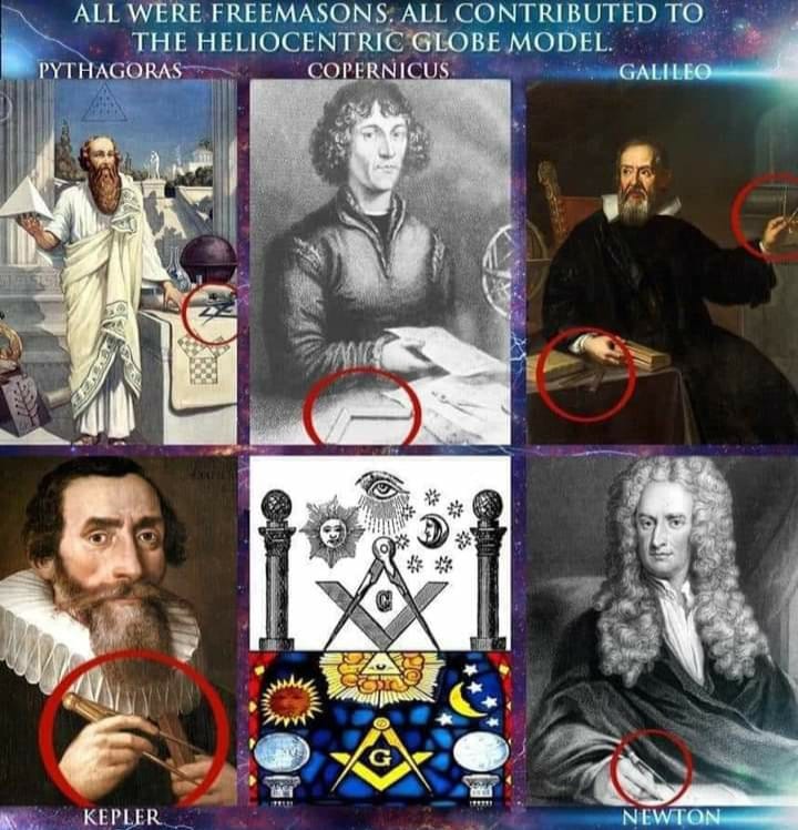 Serge Poirier, # FRINGE MINORITY ! #MerciTruckers on Twitter: "What did  Pythagoras, Copernicus, Galileo, Kepler, Newton, Einstein, Darwin had in  common? They were FREEMASONS and part of secret societies bound by secrecy