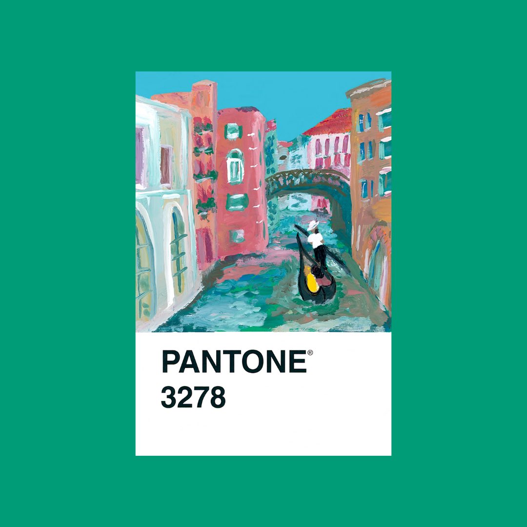 Fiza Pirani on X: 100/100 of the Pantone postcard painting challenge :)  Thanks for following along!!!! You can see 'em all plus process videos on  my art Insta page ( and find