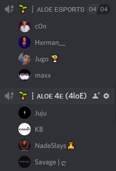 TheAloeOfficial's tweet photo. No organization can do it like Aloe, both teams in the finals of the Knockout League playoffs, in comms only 1 channel apart from each other. Very proud of how far these guys have come. 🍀💚

https://t.co/6V0eElOiPI

#AloeTakeover https://t.co/zg00yRYrkj