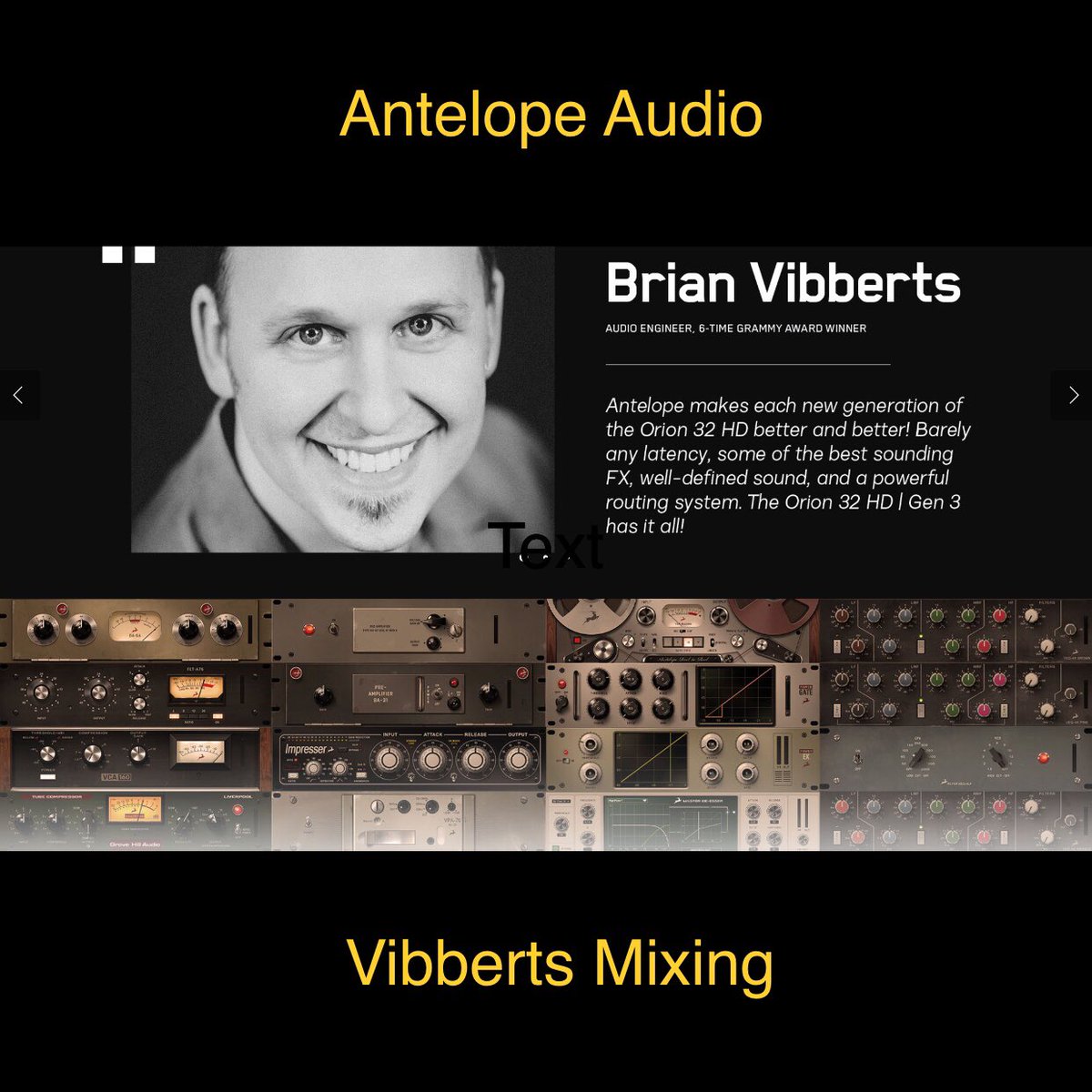 BrianVibberts's tweet photo. I have been an @AntelopeAudio user (owner) since 2004!
I have always loved the sound of the digital clocking and converters.
....and now the AFX “plugins”
😎🎛🎶🎚🎚🎙
#engineer #goliathhd #galaxy64 #mixing #recording #studiogear #mixingtools
https://t.co/8O3HQxivP4 https://t.co/Xtk4y5IhrV