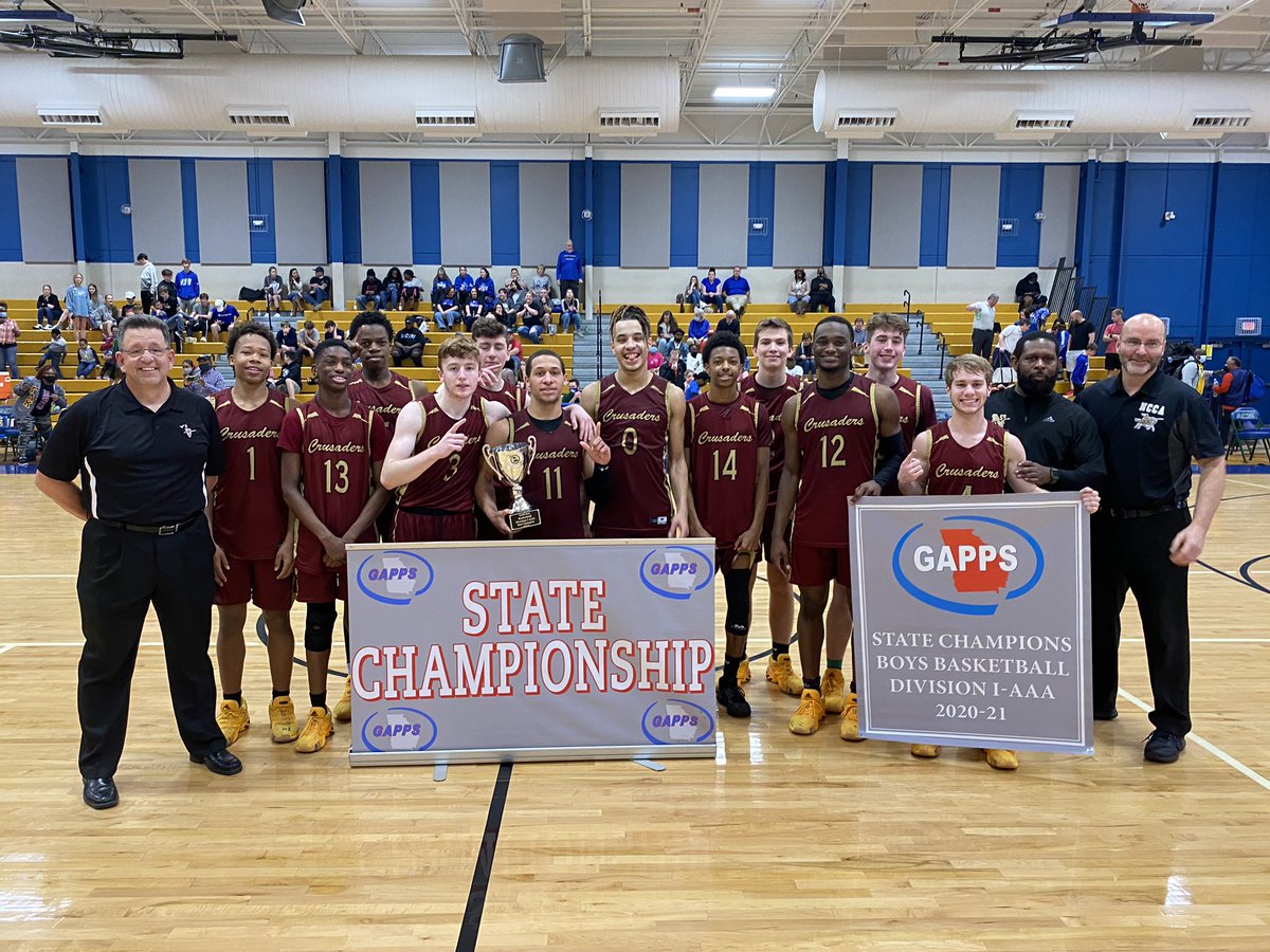 CoachBuckHunter's tweet photo. So proud of these young men. They competed with the GAPPS number 1 team in the state tonight. A team that played McEachern to 79-77 loss a month ago. They executed and shocked everyone. @KyleSandy355 @HDHSports @EyaHoops @CoachJuke @HoopSeenGA @Relentless_Hoop @SEBARoundball https://t.co/wkMQiqb5HG