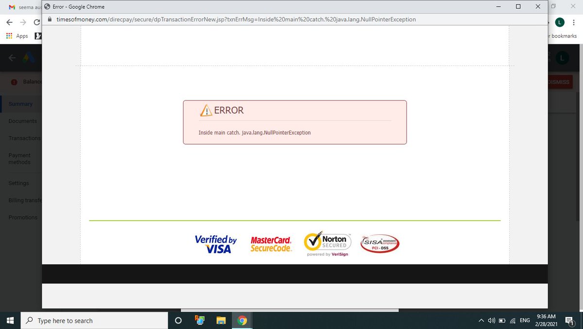 Lakshfmm's tweet photo. @GoogleAds @GoogleIndia can't make payments in google ads. 
Not able to contact google ads support team!
Please resolve on urgent basis https://t.co/HmsBebEfyh