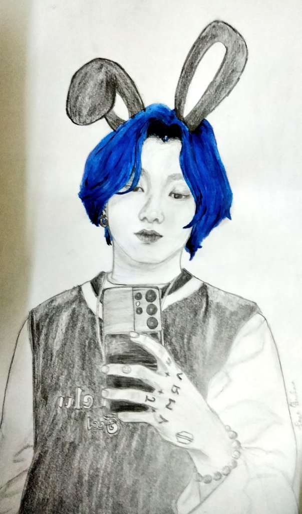 jkoogalaxy's tweet photo. #bluehairjungkook  💙
#FANART #JUNGKOOK #BTS #btsfanart #kooberry https://t.co/peHd98j7cn
