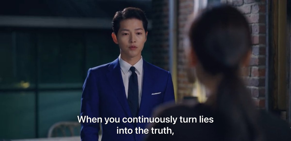 sharontokki's tweet photo. “When you continuously turn lies into the truth, you become blinded to the truth”— Vincenzo (2021) https://t.co/lsN7JrRON3