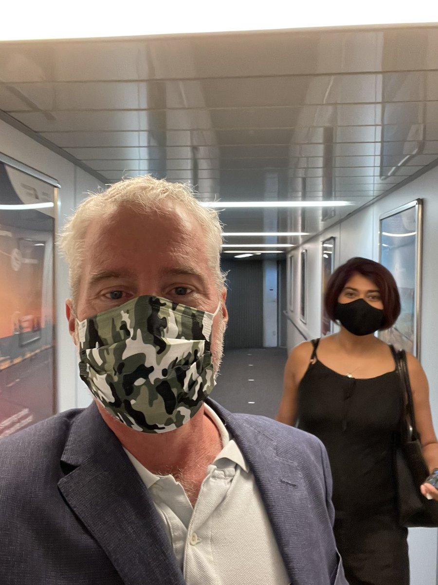 ProfBenEggleton's tweet photo. First trip on a plane in 12 months - excited to be in Canberra with colleagues. Looking forward to a big day tomorrow at @AusAirForce HQ @HarjitRana @AlvaroCasasB #jerichosmartsensing https://t.co/5baVx9ybtb