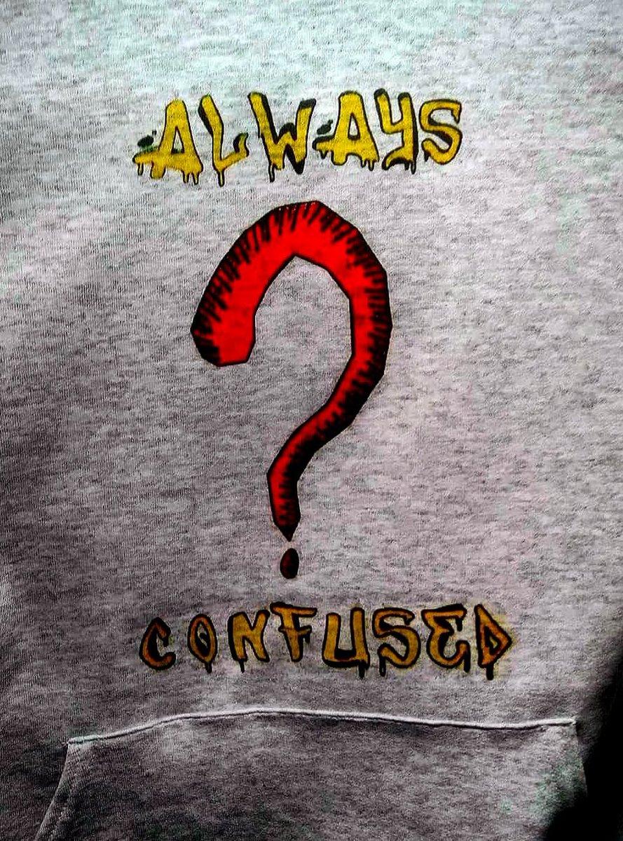 ArtConfusing's tweet image. Always Confused Clothing &amp;amp; Apparel 
❓🤟❓🤟❓🤟❓🤟❓🤟❓🤟❓
#confusingart #alwaysconfusedclothing #alwaysconfusedclothingandapparel #mybrand #myart #streetwear #nycartist #ArtistOnTwitter #artistic #clothing #fashion #hoodies #tshirts #facemasks #dopeart #mydesigns #artistic