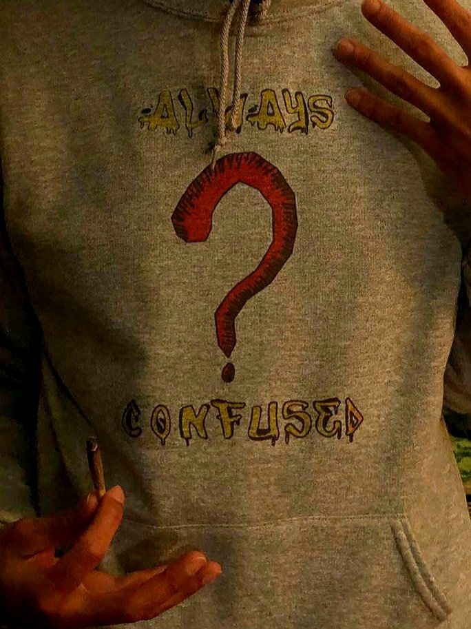 ArtConfusing's tweet image. Always Confused Clothing &amp;amp; Apparel 
❓🤟❓🤟❓🤟❓🤟❓🤟❓🤟❓
#confusingart #alwaysconfusedclothing #alwaysconfusedclothingandapparel #mybrand #myart #streetwear #nycartist #ArtistOnTwitter #artistic #clothing #fashion #hoodies #tshirts #facemasks #dopeart #mydesigns #artistic