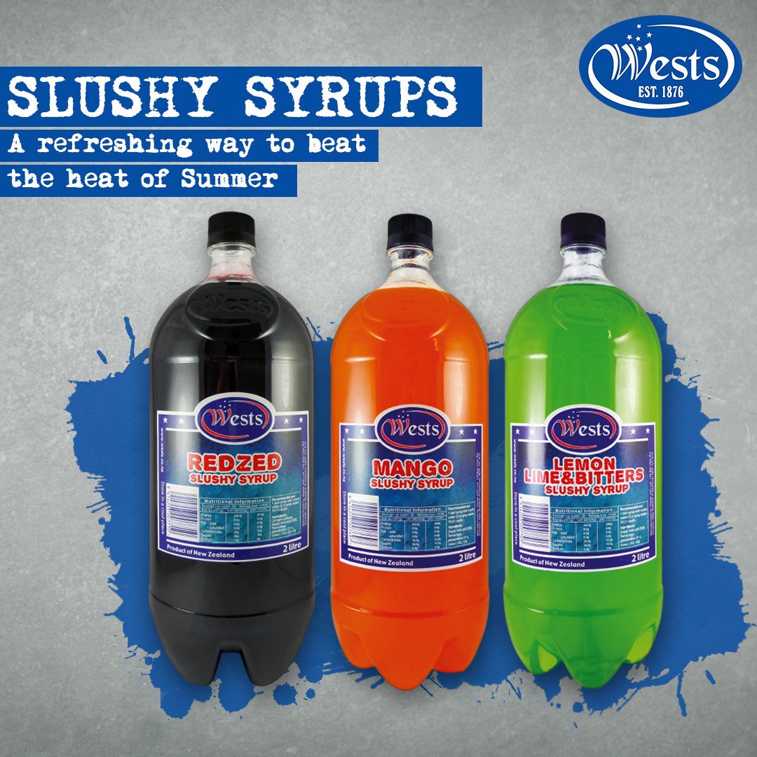 Westscordials's tweet photo. Enjoyed throughout New Zealand every #Summer @Westscordials 12 delicious #Slushy flavours. Made in New Zealand, and enjoyed in every corner🙌🇳🇿 https://t.co/0ziub0bnJp #wests #westsnz #nzslushy #slushies https://t.co/QPXGBk3IJK