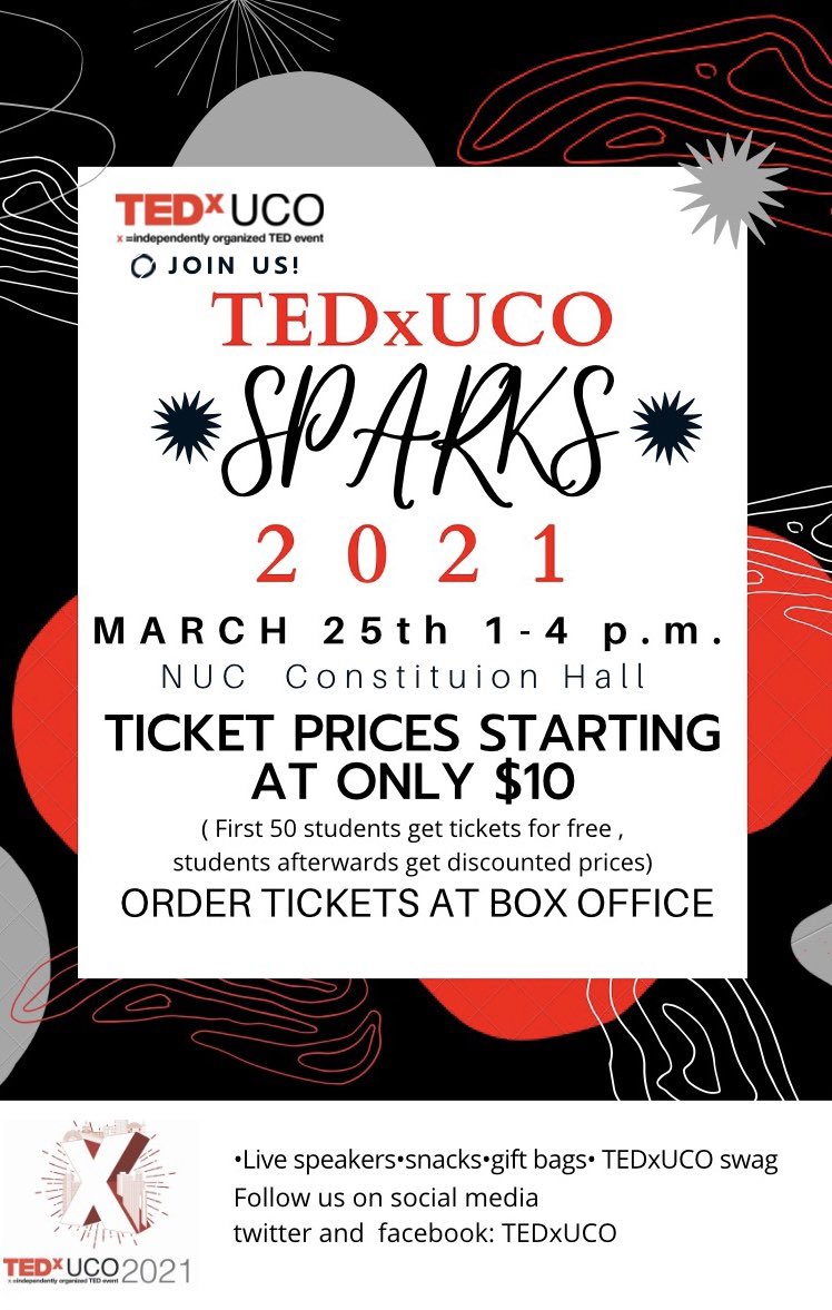 We are excited to announce our Sparks 2021 live speaker event! Ticket sales go live through the box office Monday.