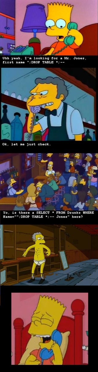 PR0GRAMMERHUM0R's tweet image. A classic bobby tables joke reddit.com/r/programmerhu…