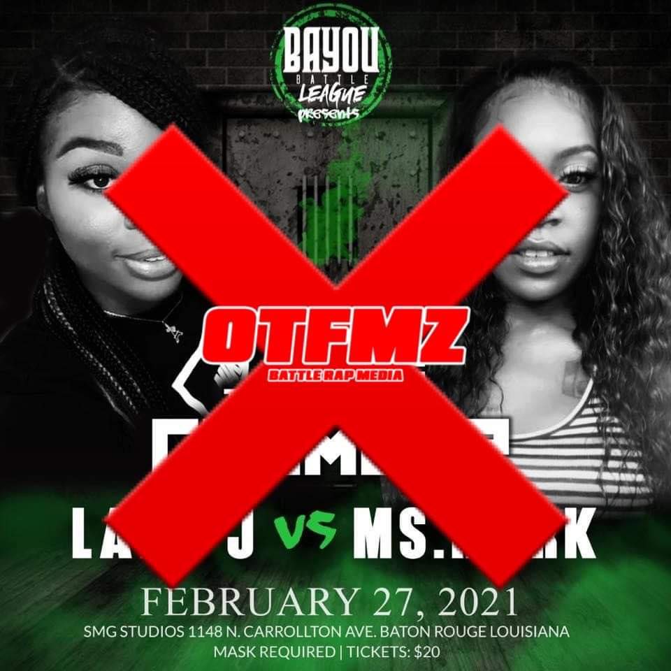 OTFMZLIVE's tweet photo. Breaking News #OTFMZEXCLUSIVE
Allegedly #MsMurk is in Baton Rogue but refusing to come to the event due to a wardrobe issue! Story is still developing! https://t.co/KFOE0jaWfq