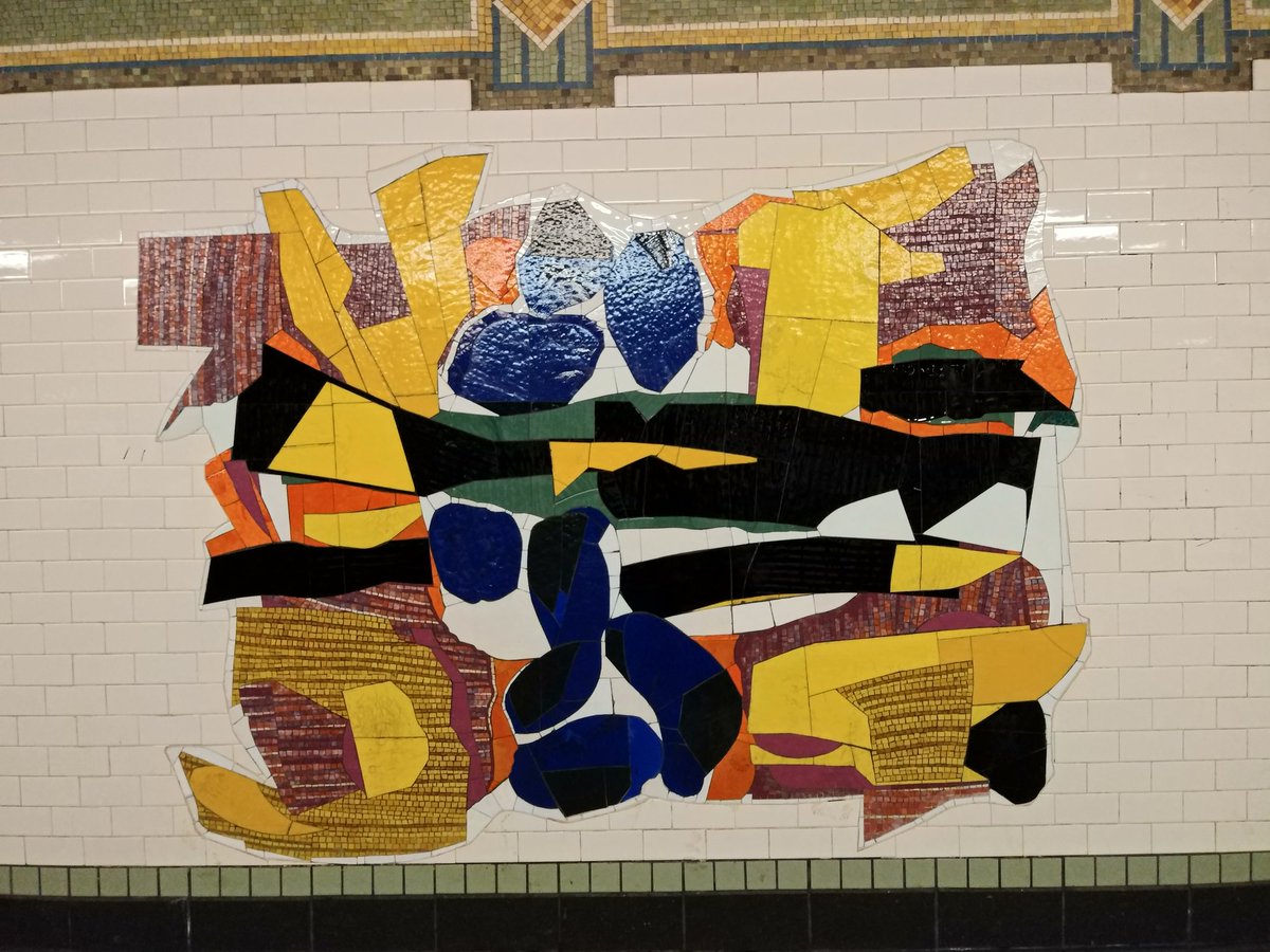 ArtsGazing's tweet image. Noted #artist, #printmaker, &amp;amp; #founder of the Printmaking Workshop Robert Blackburn’s last #PublicArt piece was ‘In Everything There is a Season’, a work full of color &amp;amp; energy, just like #NYC. (6 train, 116th St stop) #BlackArtist @RBPMW @MTAArtsDesign rbpmw-efanyc.org