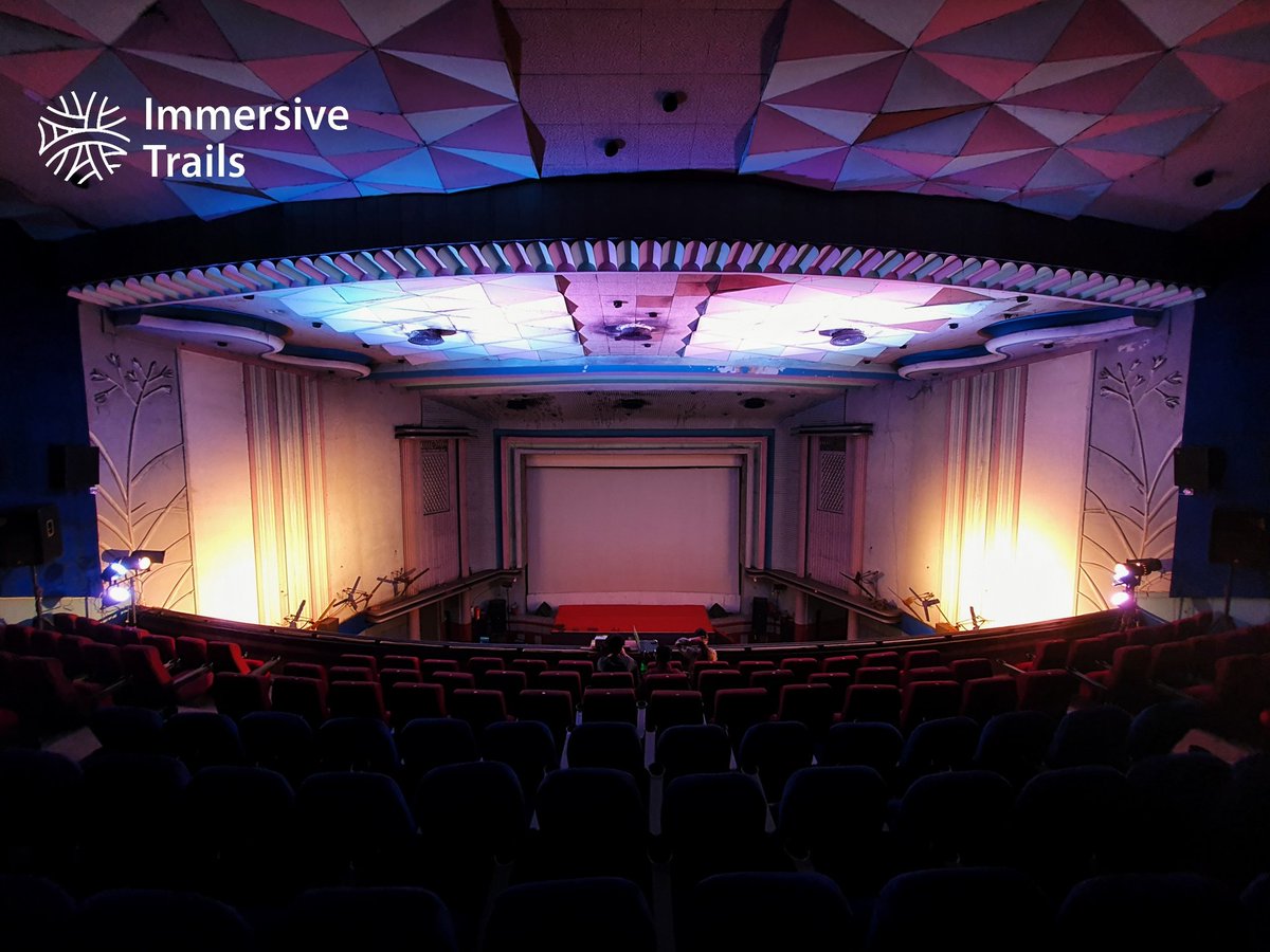 ArchaeoNomad's tweet photo. These beautiful settings of #Kollata's one of the most iconic #SingleScreen #Cinemas is the venue of the @arthouseasia #FilmFestival. Today is the final day of the festival. Do drop in at #Basusree cinema if you are interested in #Independent #Arthouse films from #Asia! https://t.co/af9PIKexZ9