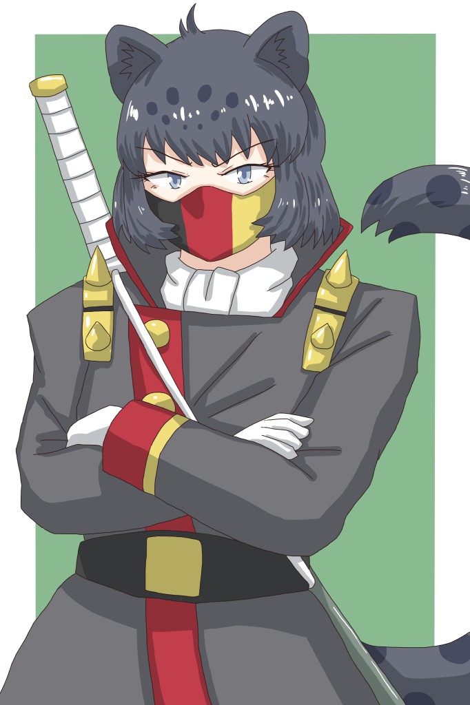 Rkgk 行方不明の姉を探すジャガーさんの前に現れる謎の覆面フレンズ シュバ 向山のイラスト