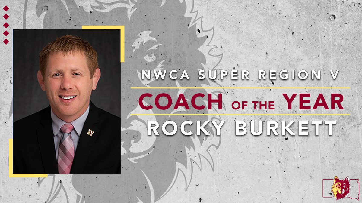 The 2021 NWCA Super Region V Coach of the Year‼️

<a href="/nsuwolves_wr/">NSU Wrestling</a>'s very own Rocky Burkett

#GoWolves🐺 | #maroonNgold🐾