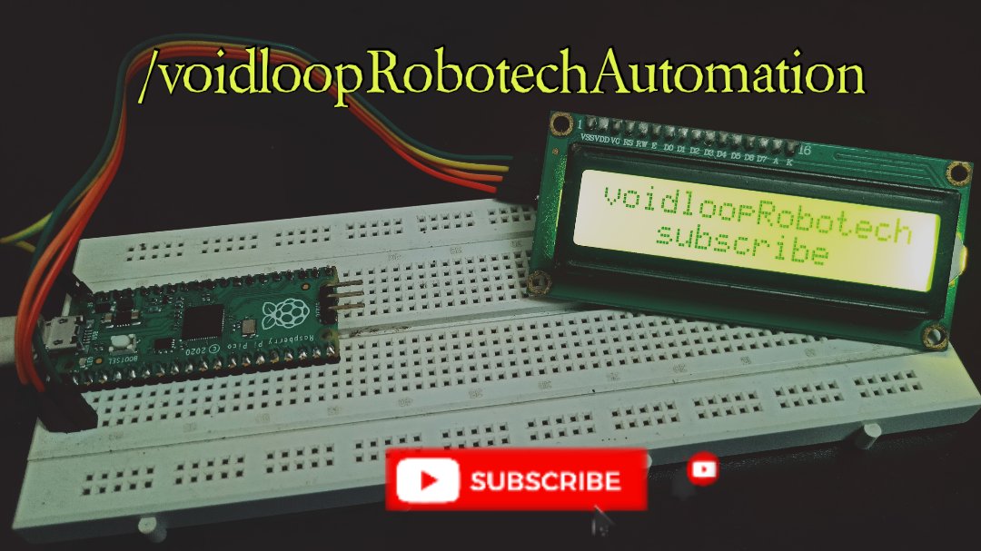 SandipRoboTix's tweet image. I2C LCD with Raspberry Pi Pico and MicroPython
#voidloopRobotech #vlRobotech #RaspberryPiPico #microPython
👇👇Click here to watch 👇👇
youtu.be/ygjIsGuY2Ac